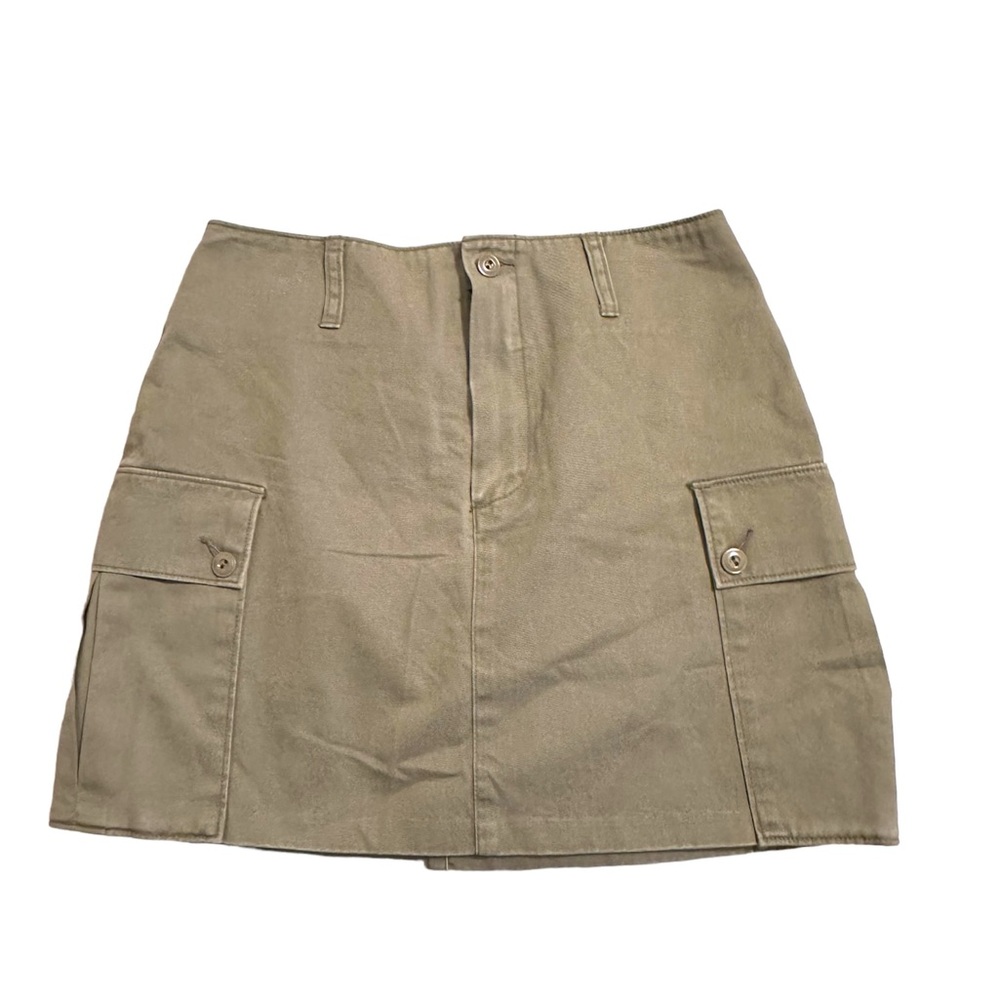 J. Crew khaki mini skirt new sz 2